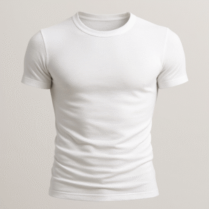White Slim Fit T-Shirt - Stretchable
